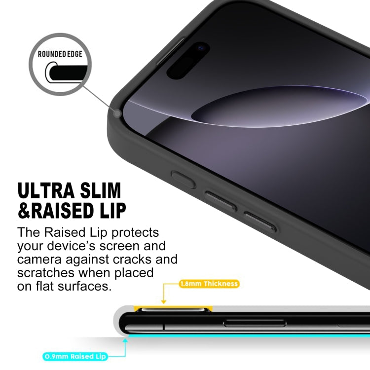 For iPhone 16 Pro GEBEI Skin Feel MagSafe Magnetic Phone Case(Black)