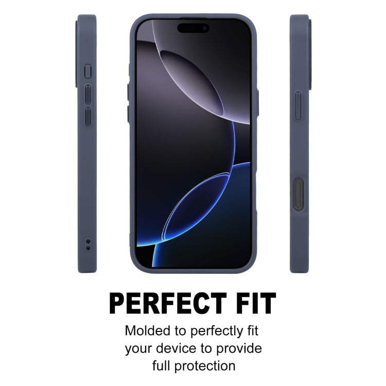For iPhone 16 Pro GEBEI Skin Feel MagSafe Magnetic Phone Case(Blue)