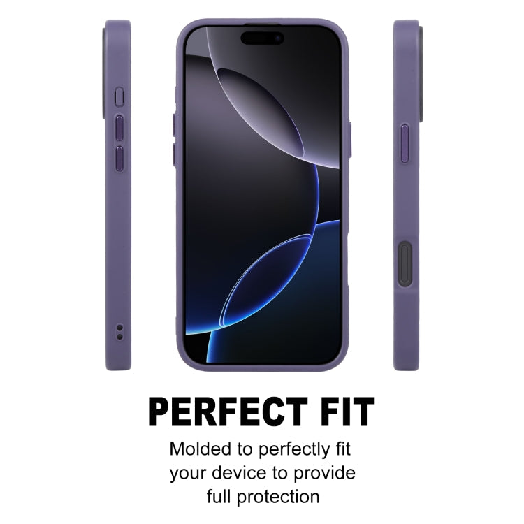 For iPhone 16 Pro GEBEI Skin Feel MagSafe Magnetic Phone Case(Purple)