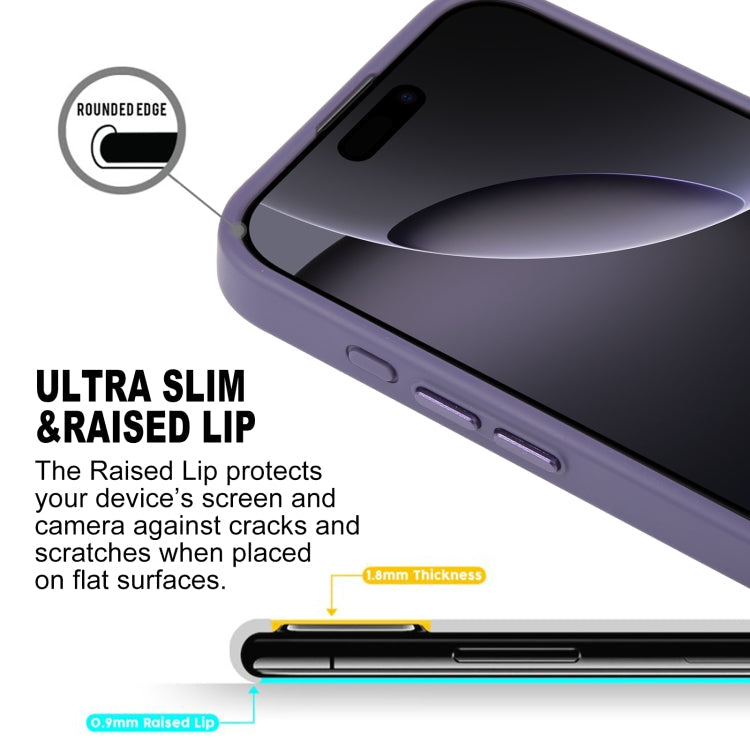 For iPhone 16 Pro GEBEI Skin Feel MagSafe Magnetic Phone Case(Purple)