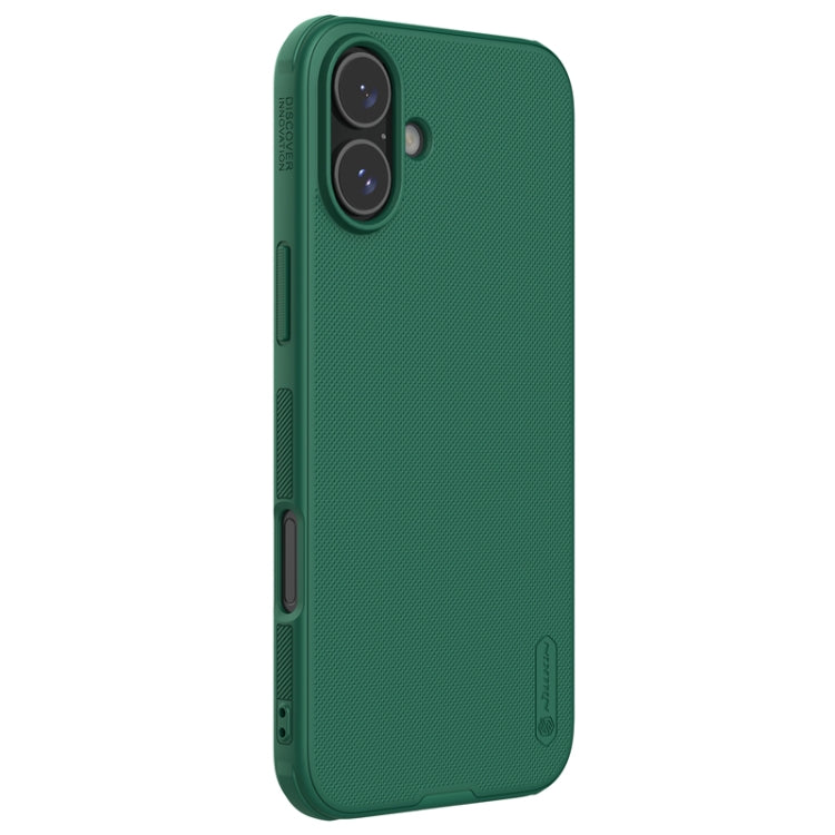 For iPhone 16 NILLKIN Frosted Shield Pro PC + TPU Phone Case(Green)