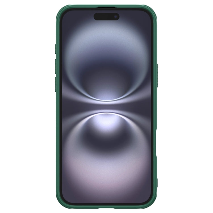 For iPhone 16 NILLKIN Frosted Shield Pro PC + TPU Phone Case(Green)
