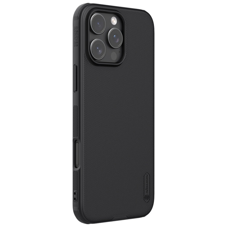 For iPhone 16 Pro Max NILLKIN Frosted Shield Pro Magnetic Magsafe Phone Case(Black)