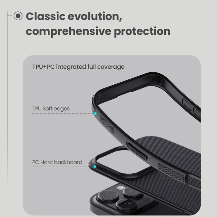 For iPhone 16 Pro NILLKIN Frosted Shield Pro Magnetic Magsafe Phone Case(Blue)