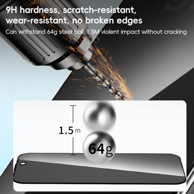 For iPhone 16 Pro Max ZGA 0.33mm 2.5D Anti-static Privacy Tempered Glass Film