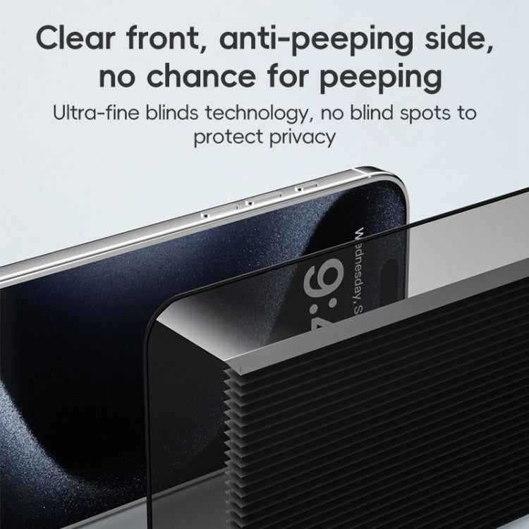 For iPhone 16 Pro ZGA 0.33mm 2.5D Anti-static Privacy Tempered Glass Film
