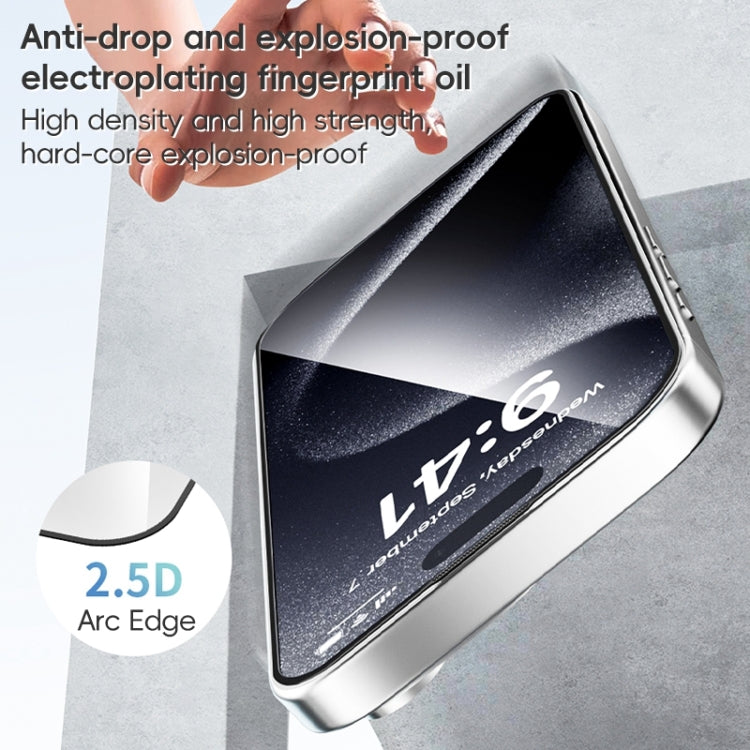 For iPhone 16 Pro Max ZGA 0.33mm 2.5D Anti-static HD Tempered Glass Film