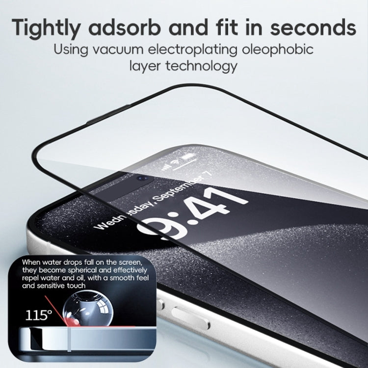 For iPhone 16 Pro Max ZGA 0.33mm 2.5D Anti-static HD Tempered Glass Film