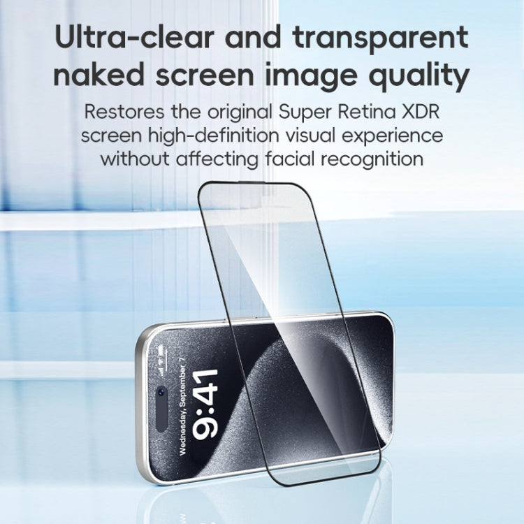 For iPhone 16 ZGA 0.33mm 2.5D Anti-static HD Tempered Glass Film