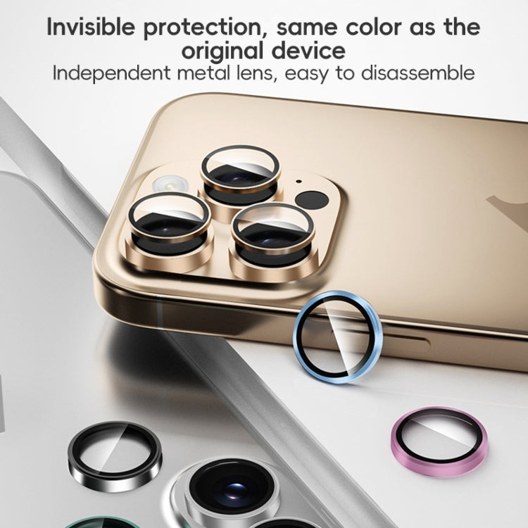 For iPhone 16 Pro / 16 Pro Max ZGA AR Eagle Eye Phone Lens Film(Gold)