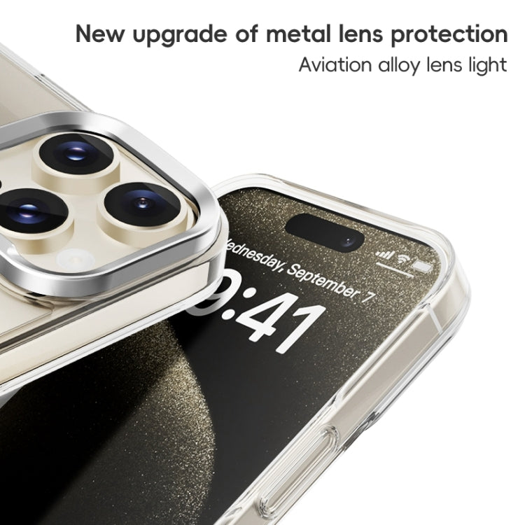 For iPhone 16 Plus ZGA Magsafe Clear PC Tempered Glass Phone Case(Frosted White)