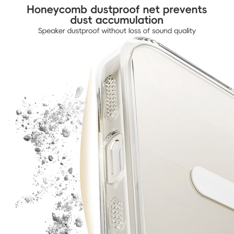 For iPhone 16 Plus ZGA Magsafe Clear PC Tempered Glass Phone Case(Transparent)