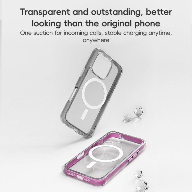 For iPhone 16 Pro Max ZGA Colorful Airbag Magsafe PC Hybrid TPU Phone Case(Gold)