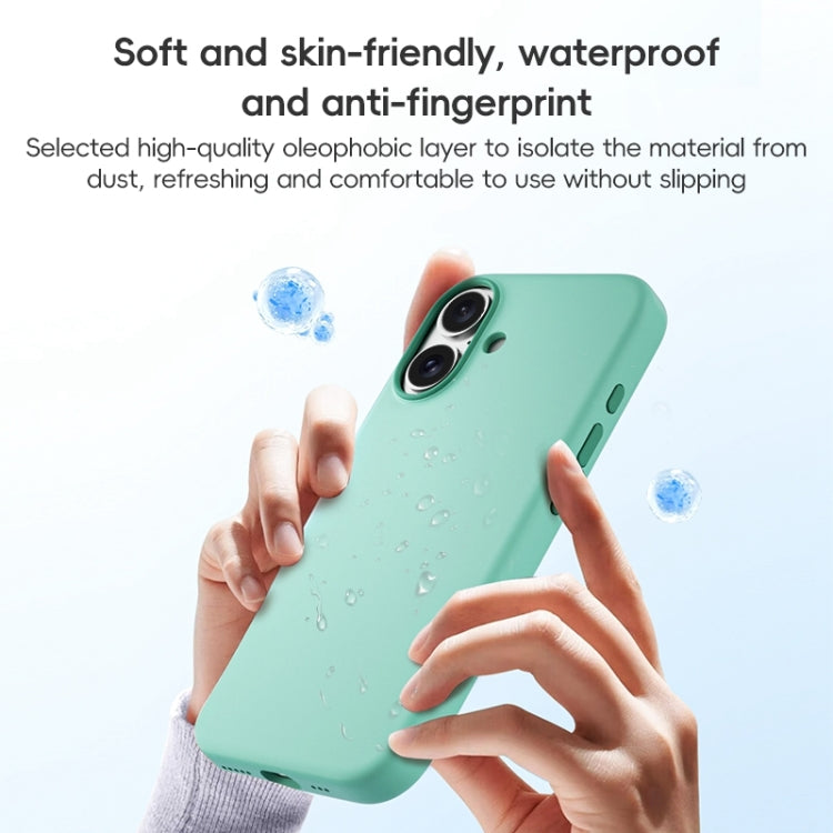 For iPhone 16 ZGA Colorful Liquid Silicone Magsafe Phone Case(Blue)