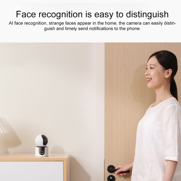 Original Xiaomi Smart Camera C500 Dual Lens Edition 4MP Support AI Detection, US Plug(White)