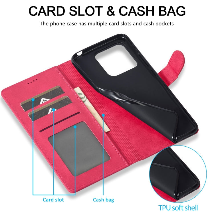 For Xiaomi 14T LC.IMEEKE Calf Texture Leather Phone Case(Red)