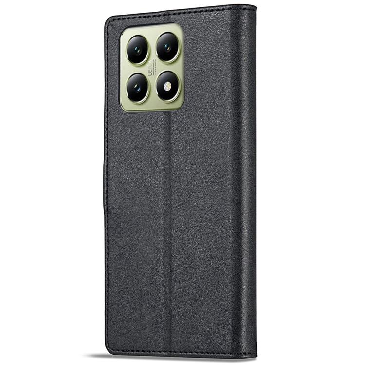 For Xiaomi 14T Pro LC.IMEEKE Calf Texture Leather Phone Case(Black)