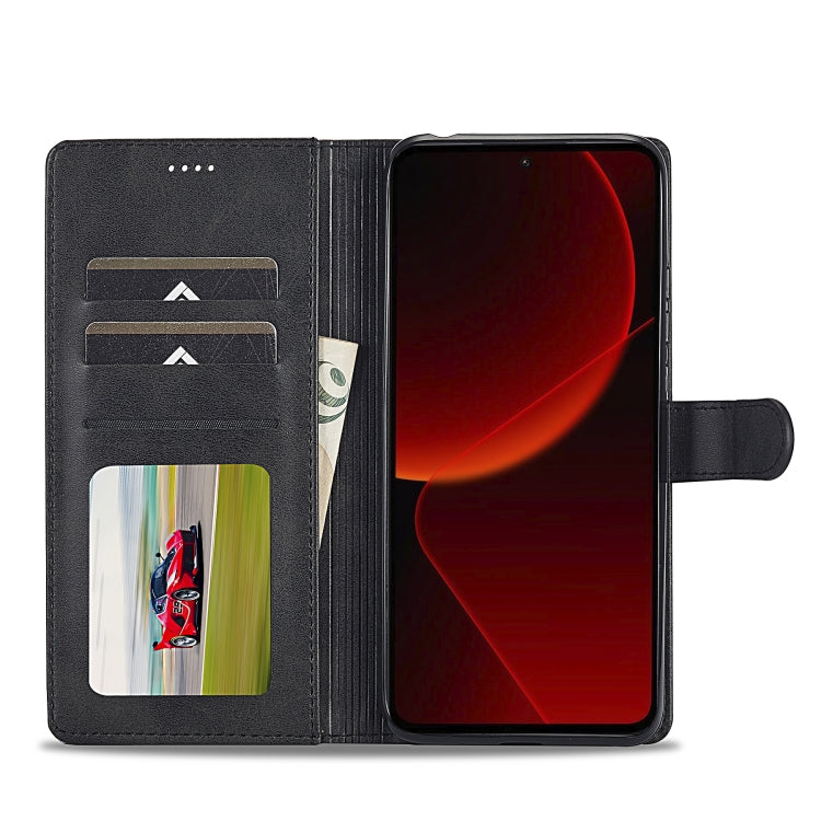 For Xiaomi 14T Pro LC.IMEEKE Calf Texture Leather Phone Case(Black)
