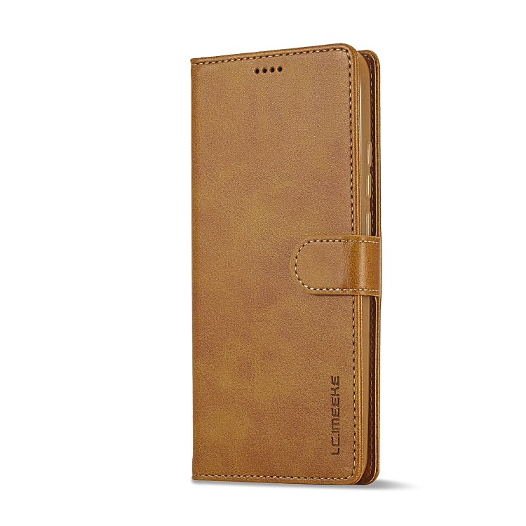 For Xiaomi 14T Pro LC.IMEEKE Calf Texture Leather Phone Case(Brown)