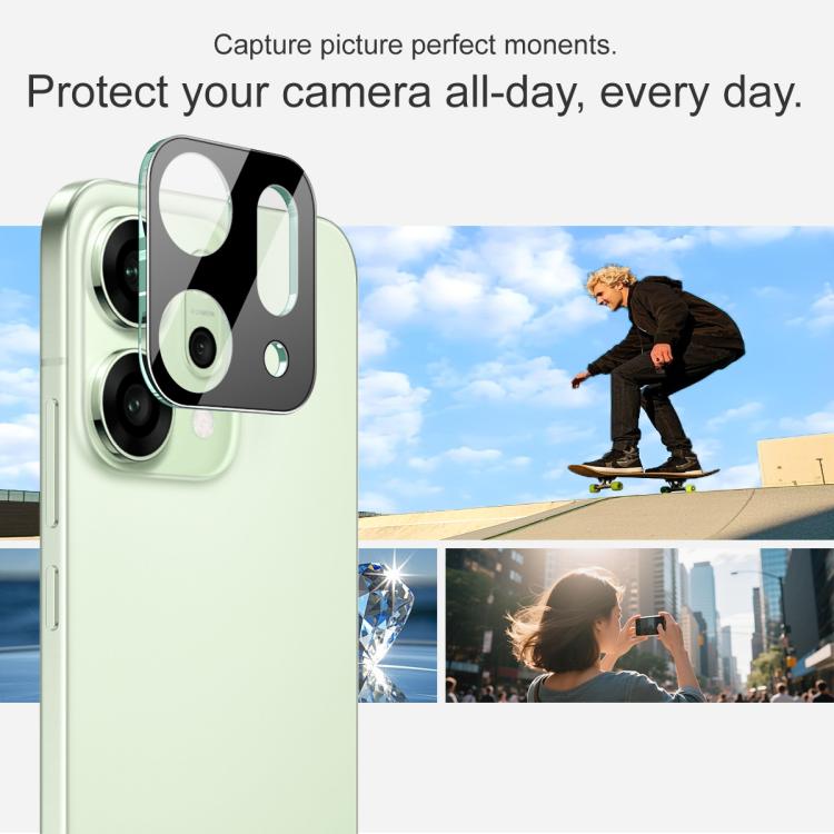 For OPPO Reno14 Global imak High Definition Integrated Glass Lens Film Black Version