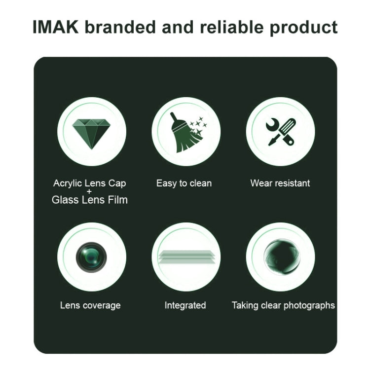 For OPPO A60 4G imak High Definition Integrated Glass Lens Film Black Version