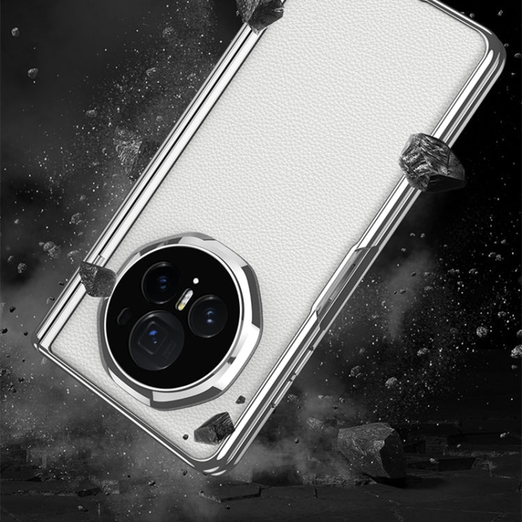 For Honor Magic V3 GKK Integrated Magnetic Fold Hinge Leather Shockproof Phone Case(Sand Gold)