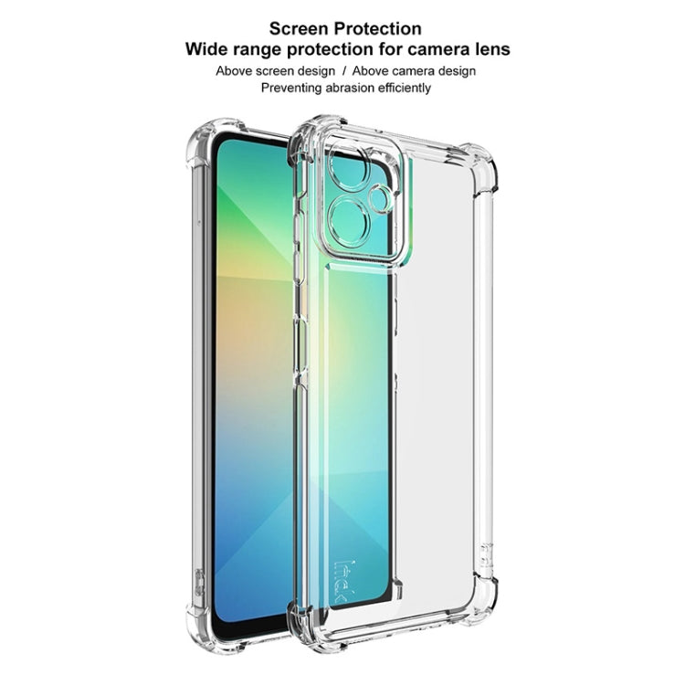 For Samsung Galaxy A06 4G IMAK UX-4 Series Four-corner Shockproof Phone Case(Transparent)