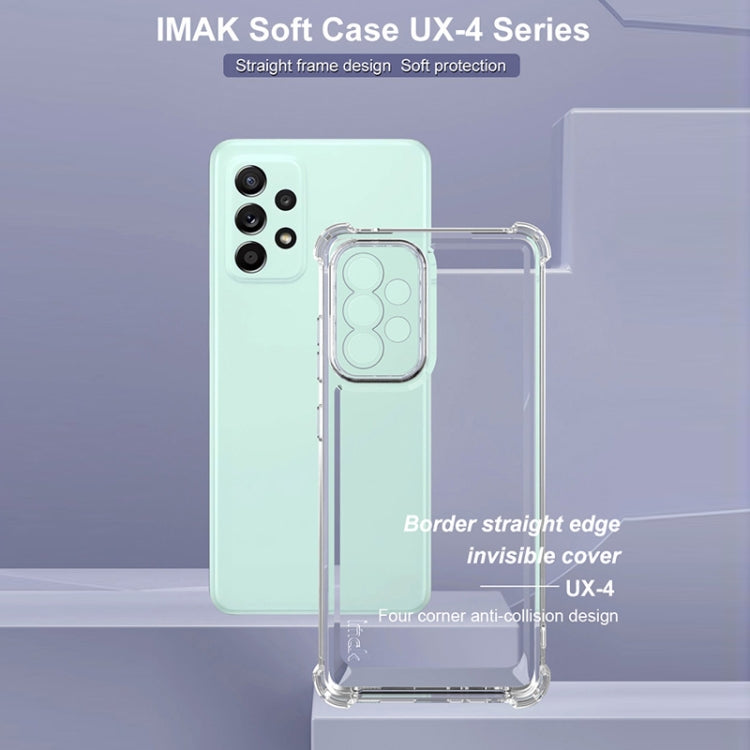 For Samsung Galaxy A52 5G / A52 4G IMAK UX-4 Series Four-corner Shockproof Phone Case(Transparent)