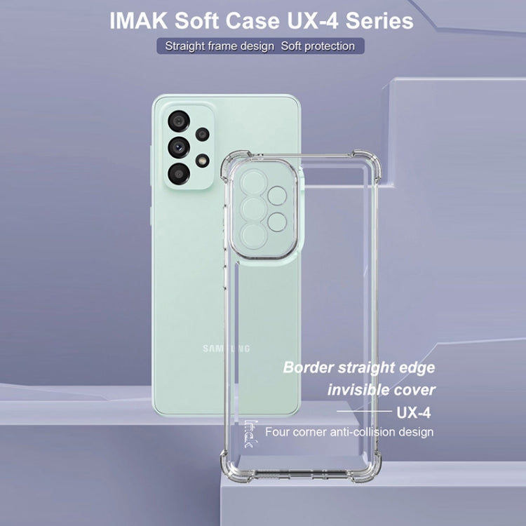 For Samsung Galaxy A73 5G IMAK UX-4 Series Four-corner Shockproof Phone Case(Transparent)