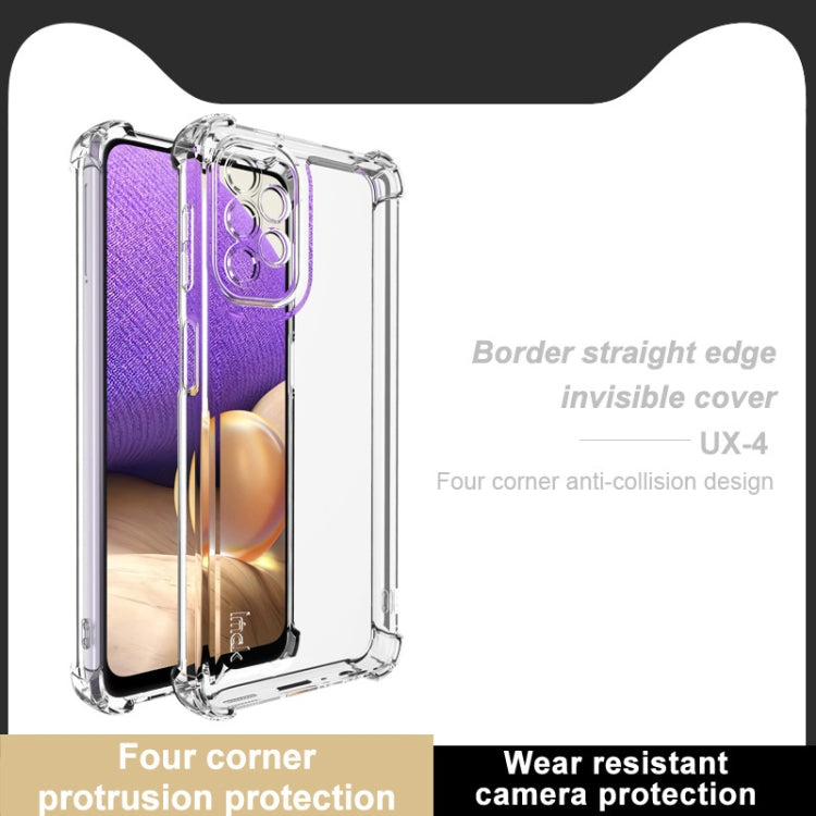 For Samsung Galaxy A32 5G IMAK UX-4 Series Four-corner Shockproof Phone Case(Transparent)