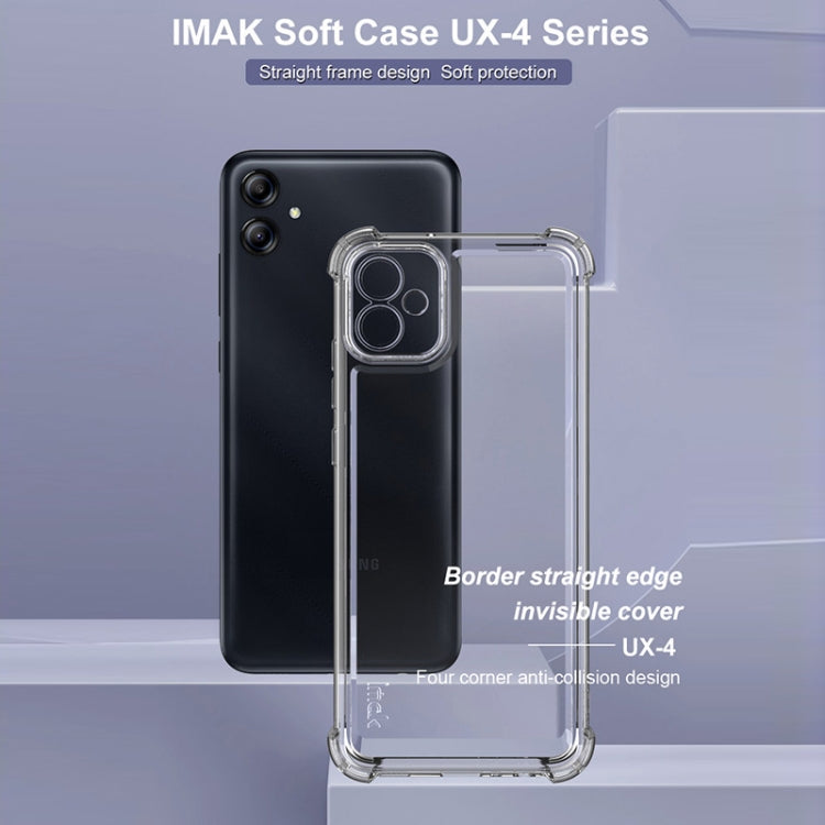 For Samsung Galaxy M04 4G IMAK UX-4 Series Four-corner Shockproof Phone Case(Transparent)