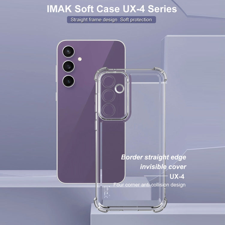 For Samsung Galaxy S23 FE 5G IMAK UX-4 Series Four-corner Shockproof Phone Case(Transparent)