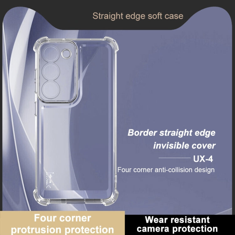 For Samsung Galaxy S23 5G IMAK UX-4 Series Four-corner Shockproof Phone Case(Transparent)
