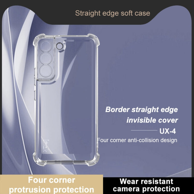 For Samsung Galaxy S22 5G IMAK UX-4 Series Four-corner Shockproof Phone Case(Transparent)