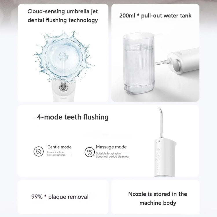 Original Xiaomi Mijia F400 Portable Electric Oral Irrigator, Capacity: 200mL(Green)