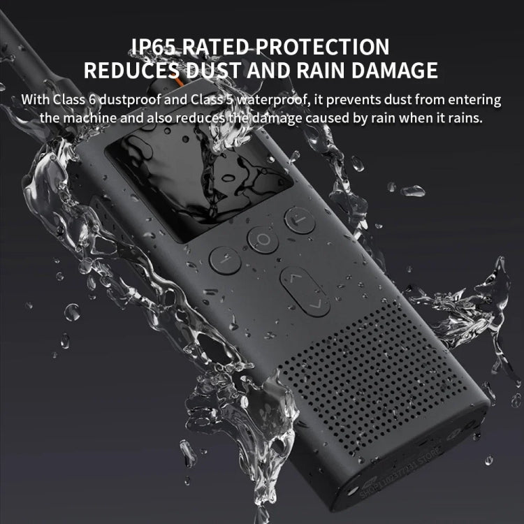 Original Xiaomi IP65 Waterproof UV Dual Band Walkie Talkie 3(Black)