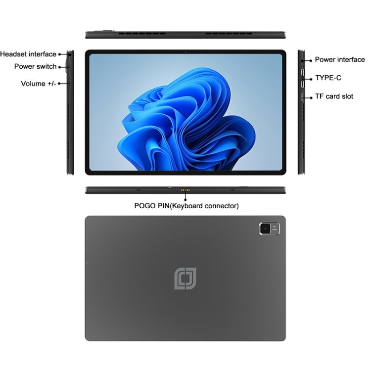Jumper EZpad V12 Pro Tablet PC, 12GB+256GB, No Keyboard, 12 inch Windows 11 Home OS Intel Alder Lake N95 Quad Core(US Plug)