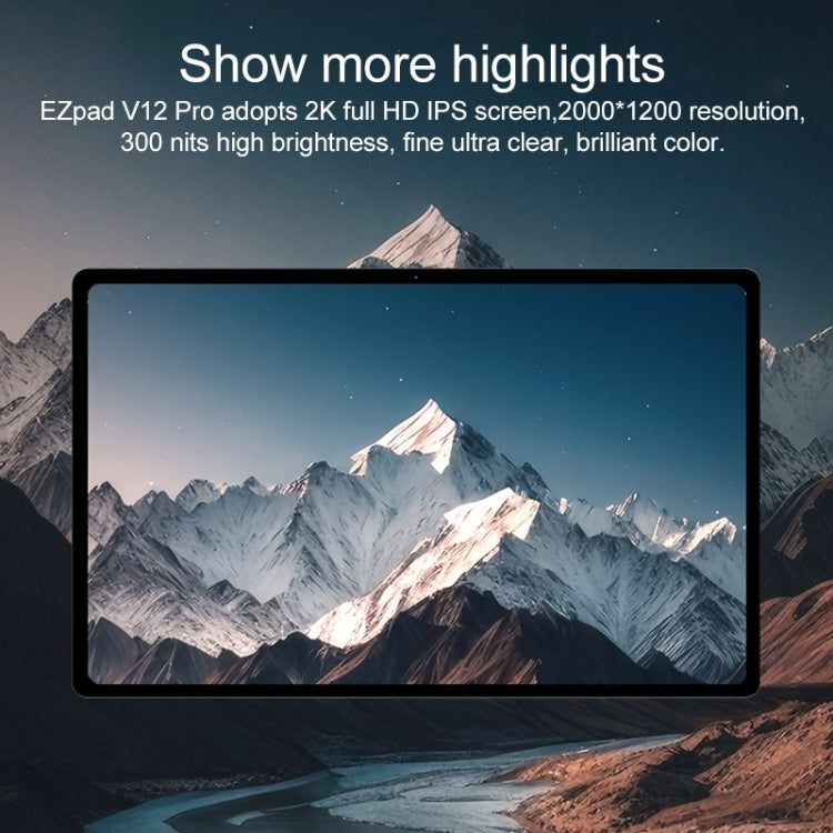Jumper EZpad V12 Pro Tablet PC, 12GB+256GB, No Keyboard, 12 inch Windows 11 Home OS Intel Alder Lake N95 Quad Core(EU Plug)