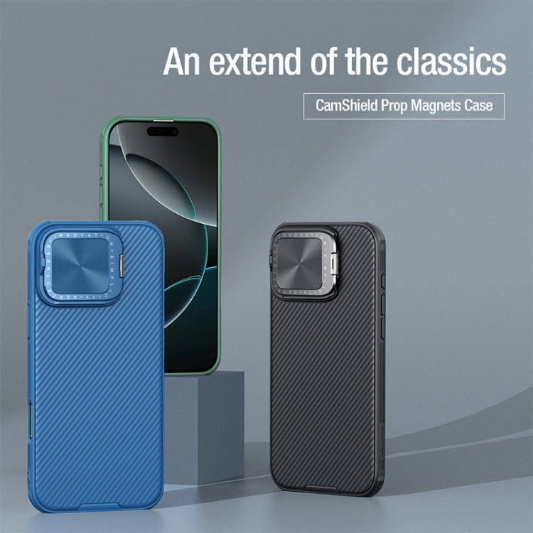 For iPhone 16 Pro Max NILLKIN CamShield Prop MagSafe Magnetic PC Phone Case(Green)