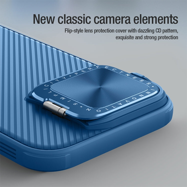 For iPhone 16 Pro NILLKIN CamShield Prop MagSafe Magnetic PC Phone Case(Blue)