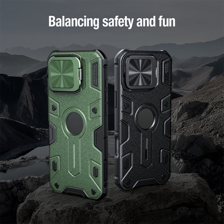 For iPhone 16 Pro Max NILLKIN Black Rhino Prop MagSafe Magnetic PC Phone Case(Green)
