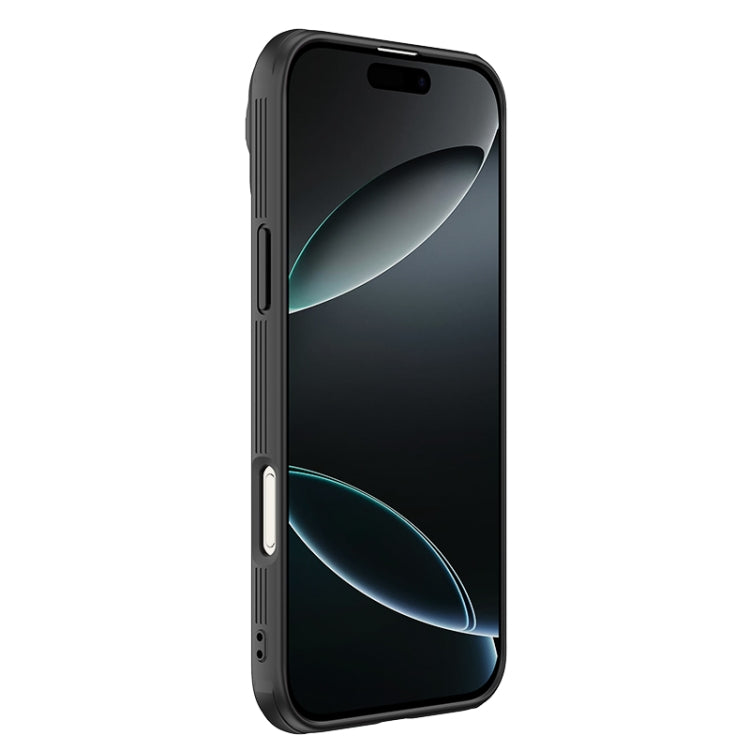 For iPhone 16 Pro Max NILLKIN Black Mirror Prop CD Texture Mirror Phone Case(Black)