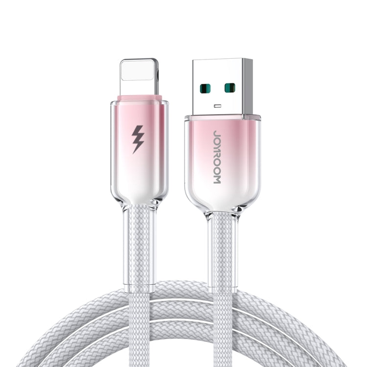 JOYROOM S-A42 Crystal Clear Series Fast Charging Data Cable, USB to 8 Pin Cable, Length: 1.2m(White)