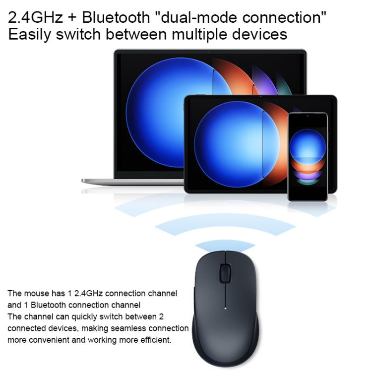 Original Xiaomi XMSMSB01YM 1200DPI Bluetooth Dual Mode Wireless Mouse 2(Beige)