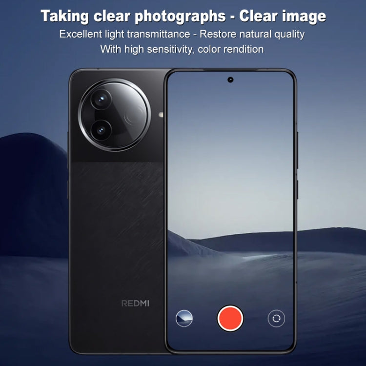 For Redmi K80 IMAK Rear Camera Lens Glass Film Black Version