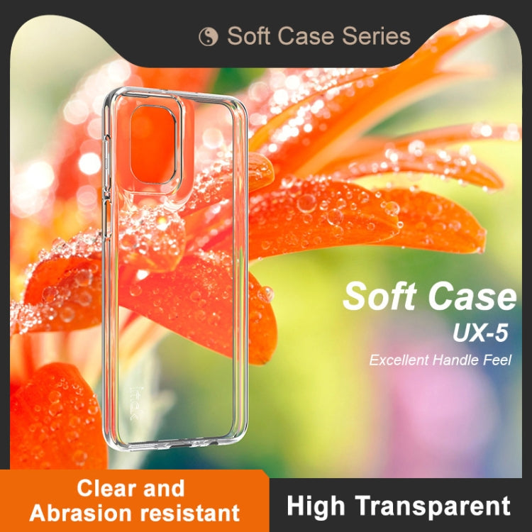 For Motorola Moto G55 5G IMAK UX-5 Series Transparent TPU Phone Case(Transparent)