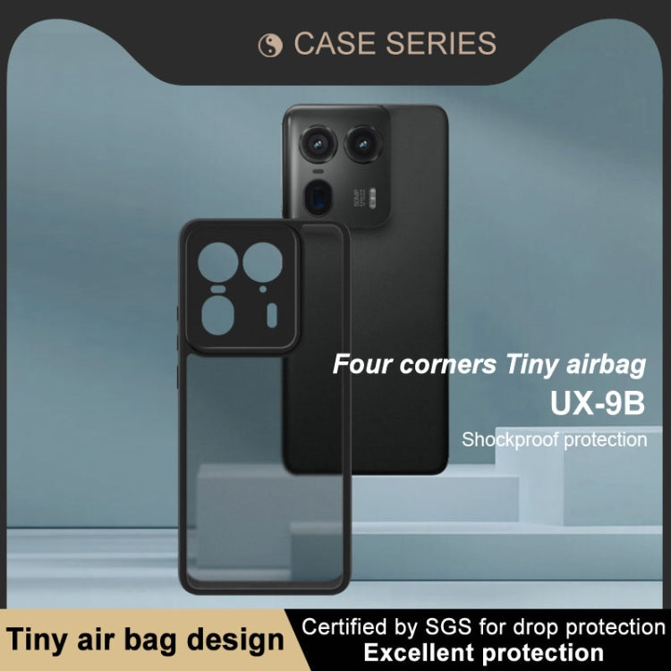For Motorola Moto X50 Ultra imak UX-9B Series Four Corners Tiny Airbag Shockproof Phone Case(Black)