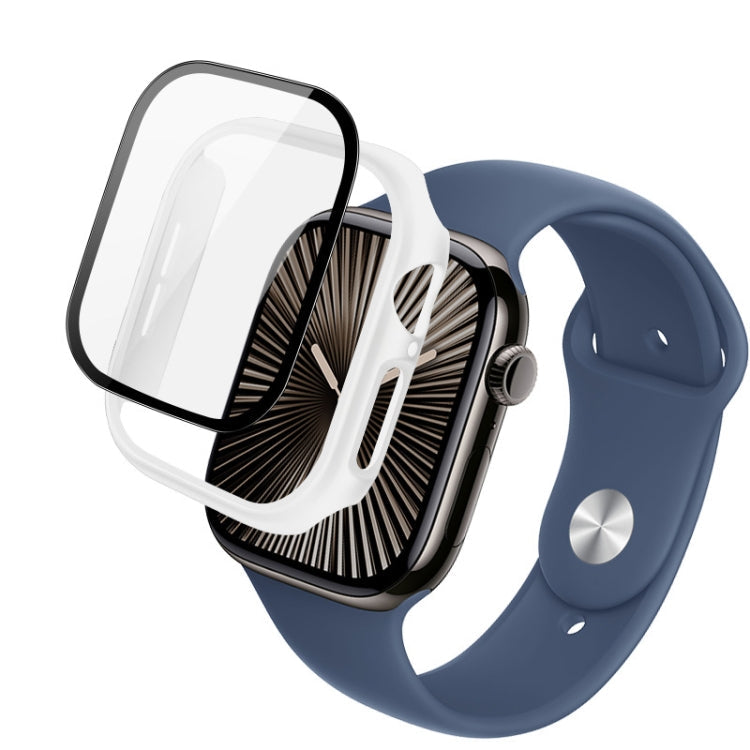 For Apple Watch Series 10/11 42mm imak Integrated Watch Case with Film(White)