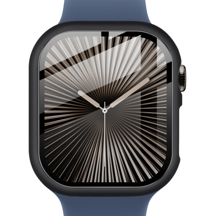 For Apple Watch Series 10/11 42mm imak Integrated Watch Case with Film(Black)