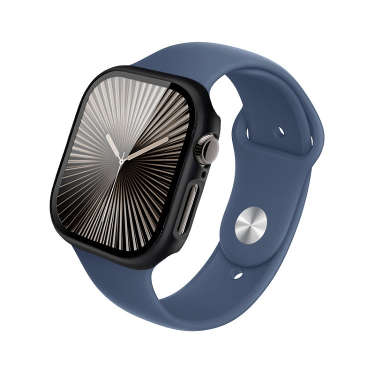 For Apple Watch Series 10/11 42mm imak Integrated Watch Case with Film(Black)